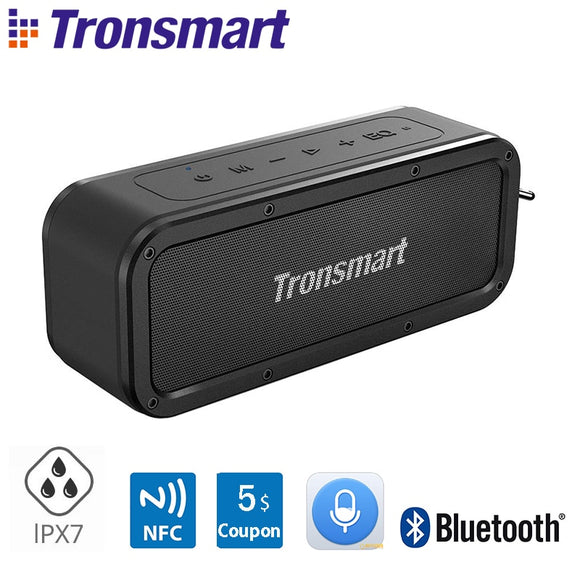 Tronsmart Force Speaker Bluetooth 5.0 Portable Speaker 40W Speakers IPX7 Waterproof with Voice Assistant,TWS,NFC Double Eleven