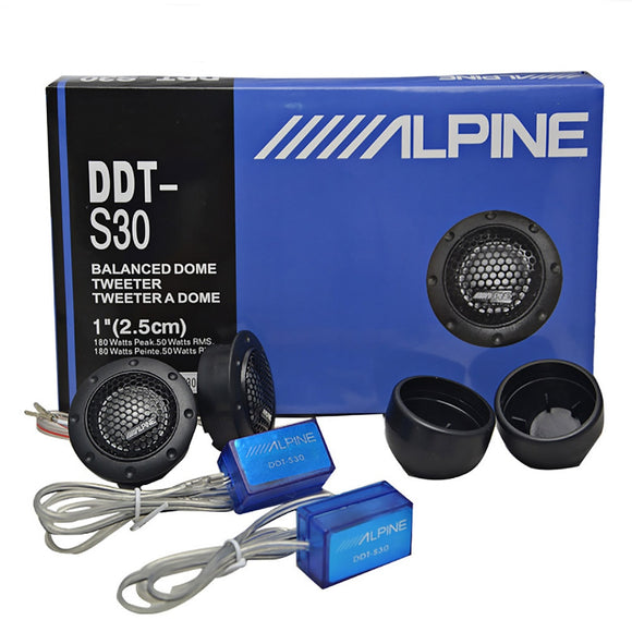 2PCS 1'' 2.5 Car Tweeter Loudspeaker 180W 4Ohm Audio Silk Film For Car Modification High-Pitched Car Audio Modification Universa