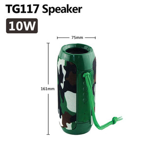 40W TG118 Bluetooth speaker outdoor wireless Column Subwoofer Music Center BoomBox portable 3D stereo 3600mAh battery FM/TF/AUX