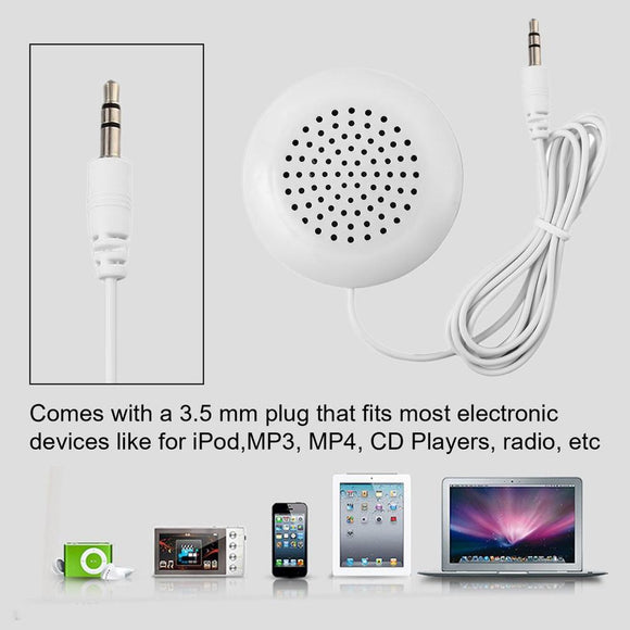 DIY 3.5mm Mini Louder Speakers Music Pillow Stereo Speaker For MP3 Phone For iPhone For iPod Touch CD Sleeping Use