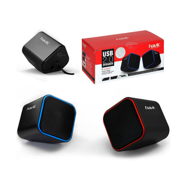 Havit Computer speakers wired USB2.0 portable Computer with Volume control, PC phone