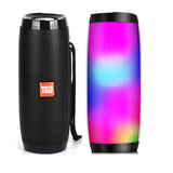 Portable Speakers Bluetooth Column Wireless Bluetooth Speaker Powerful High BoomBox Outdoor Bass HIFI TF FM Radio with LED Light