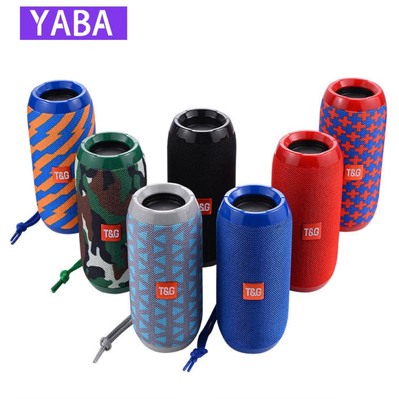 YABA Waterproof Bluetooth Speaker outdoor Rechargeable Wireless Speakers Portable Soundbar Subwoofer Loudspeaker TF MP3 Built-in