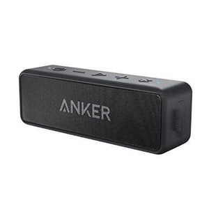 Anker Soundcore 2 Portable Bluetooth Wireless Speaker Better Bass 24-Hour Playtime 66ft Bluetooth Range IPX7 Water Resistance
