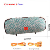 40W Outdoor Bluetooth Speaker Subwoofer TWS Speaker Waterproof Portable Music center system 3600mAh column soundbar caixa de som